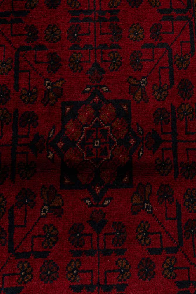 2' 9 x 9' 8 Hand Knotted Khal Mohammadi Wool Runner Rug