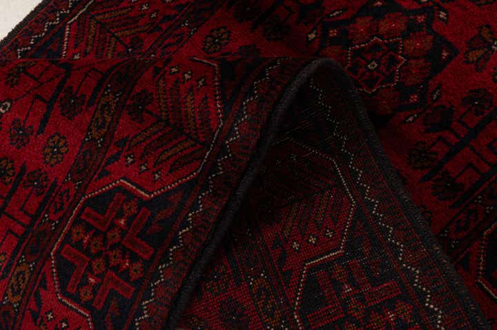 2' 9 x 9' 8 Hand Knotted Khal Mohammadi Wool Runner Rug