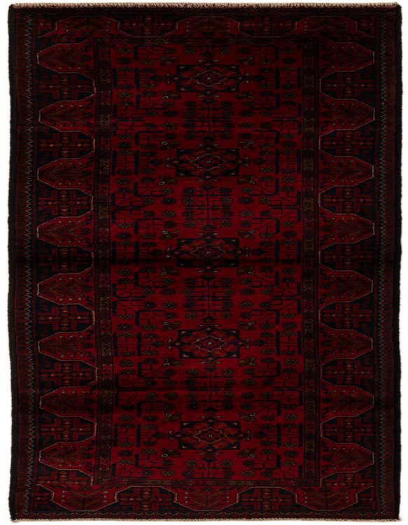 2' 9 x 9' 8 Hand Knotted Khal Mohammadi Wool Runner Rug