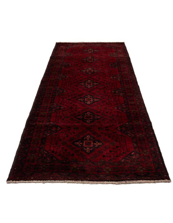 2' 10 x 9' 6 Hand Knotted Khal Mohammadi Wool Runner Rug