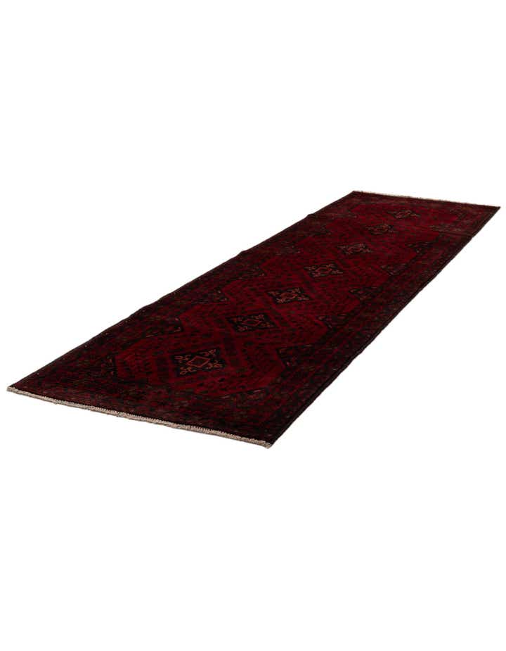 2' 10 x 9' 6 Hand Knotted Khal Mohammadi Wool Runner Rug