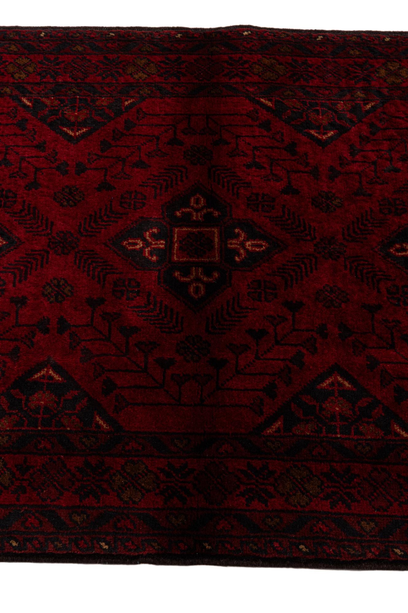 2' 10 x 9' 6 Hand Knotted Khal Mohammadi Wool Runner Rug