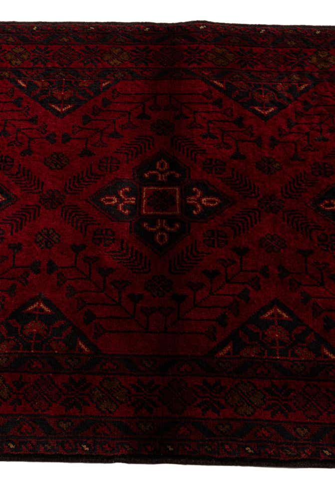 2' 10 x 9' 6 Hand Knotted Khal Mohammadi Wool Runner Rug