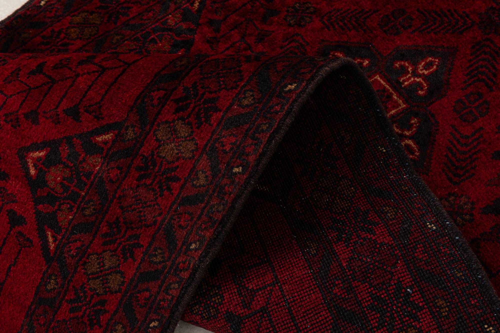 2' 10 x 9' 6 Hand Knotted Khal Mohammadi Wool Runner Rug