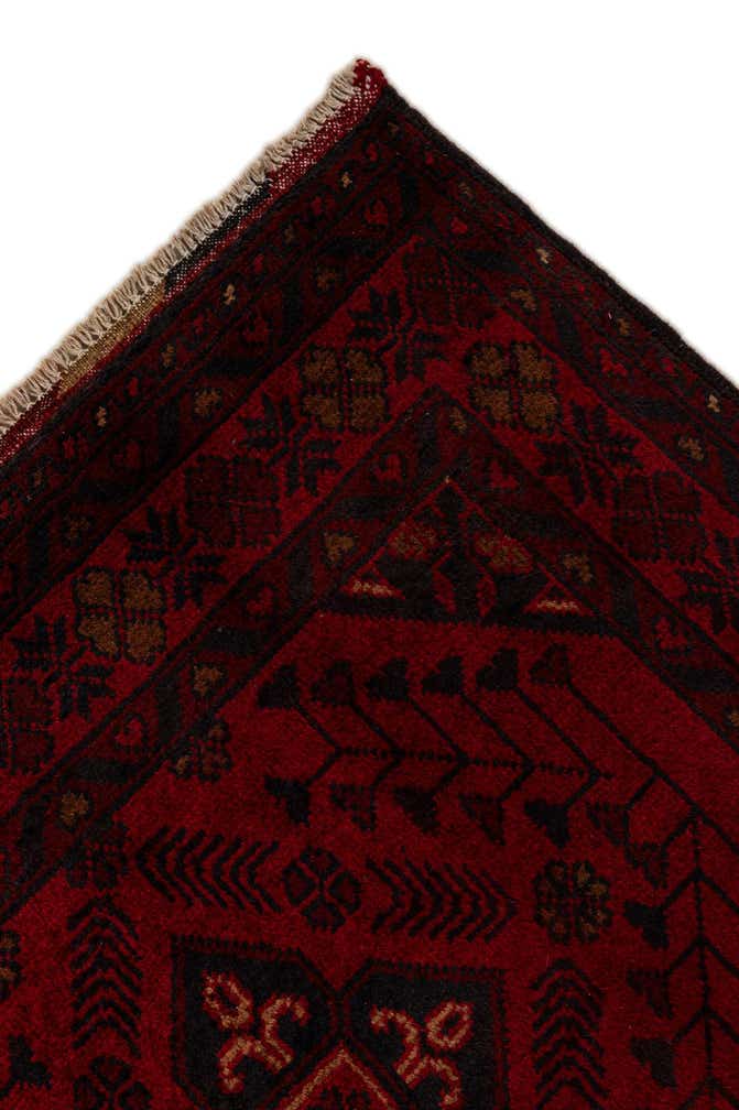 2' 10 x 9' 6 Hand Knotted Khal Mohammadi Wool Runner Rug