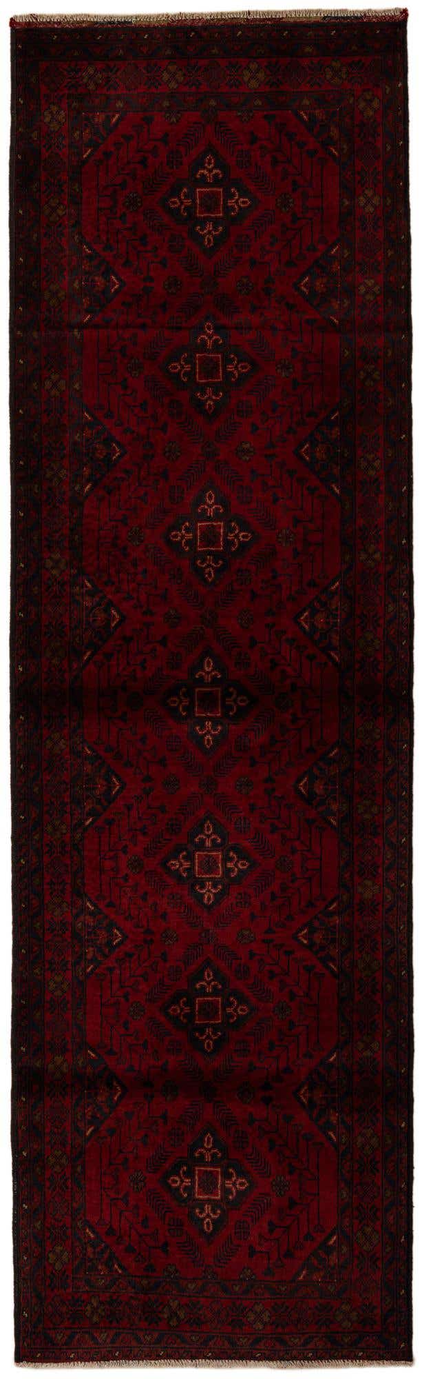 2' 10 x 9' 6 Hand Knotted Khal Mohammadi Wool Runner Rug