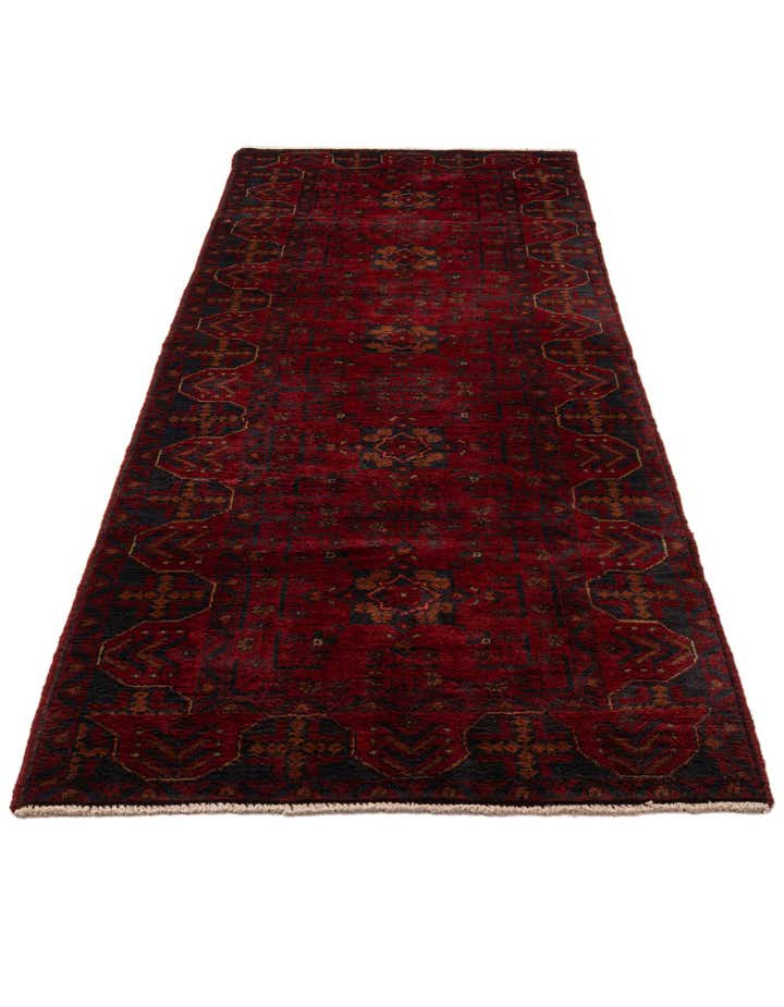 2' 10 x 9' 6 Hand Knotted Khal Mohammadi Wool Runner Rug