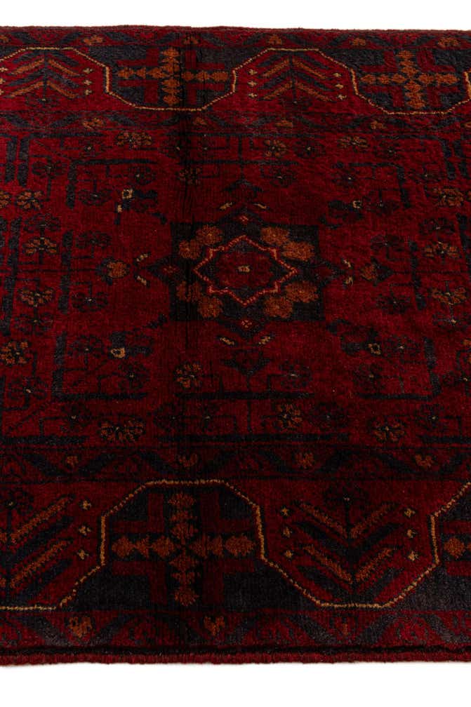 2' 10 x 9' 6 Hand Knotted Khal Mohammadi Wool Runner Rug