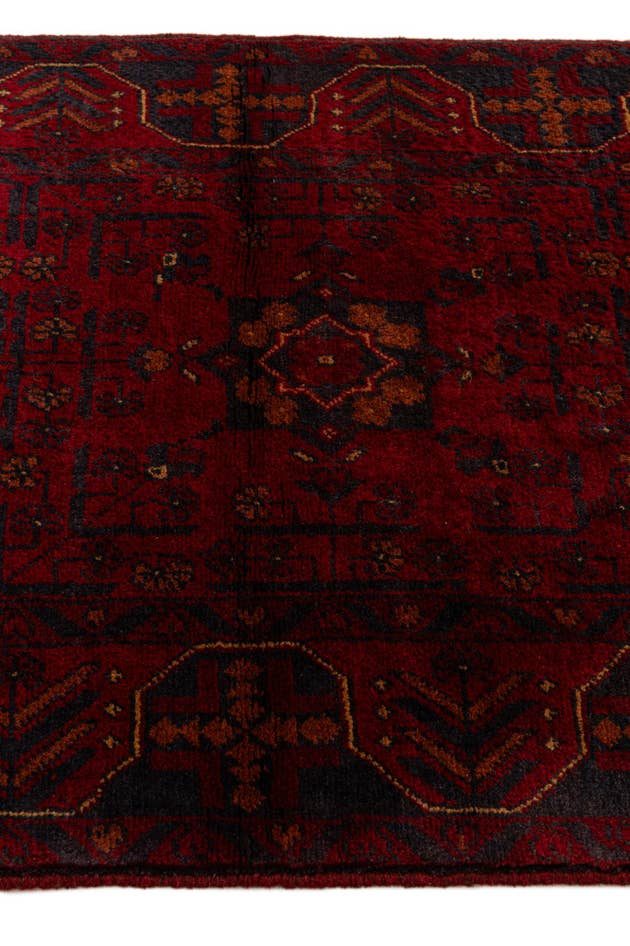 Detail image of 2' 10 x 9' 6 Hand Knotted Khal Mohammadi Wool Runner Rug