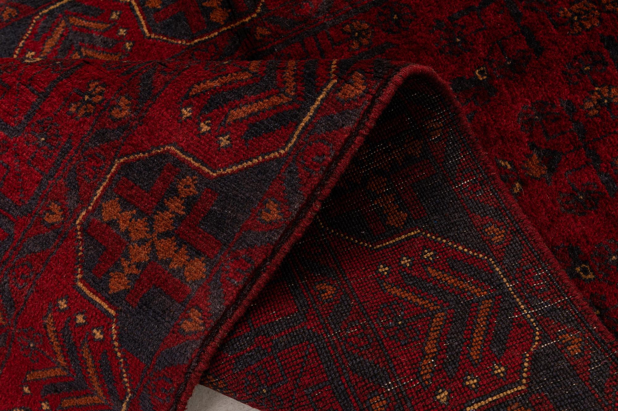 2' 10 x 9' 6 Hand Knotted Khal Mohammadi Wool Runner Rug