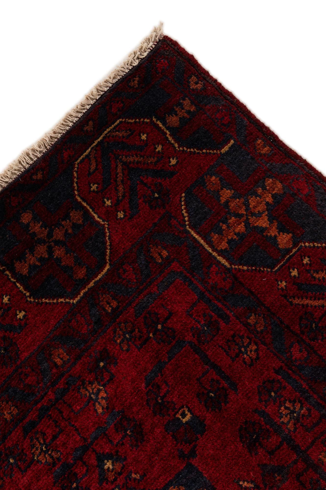 2' 10 x 9' 6 Hand Knotted Khal Mohammadi Wool Runner Rug