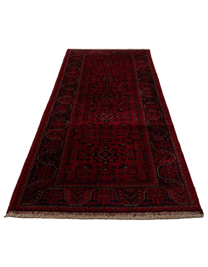 2' 8 x 9' 5 Hand Knotted Khal Mohammadi Wool Runner Rug