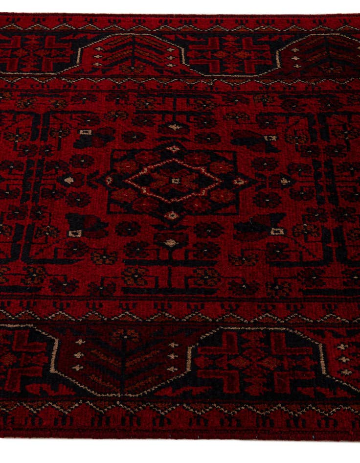 Detail image of 2' 8 x 9' 5  Hand Knotted Khal Mohammadi Wool Runner Rug