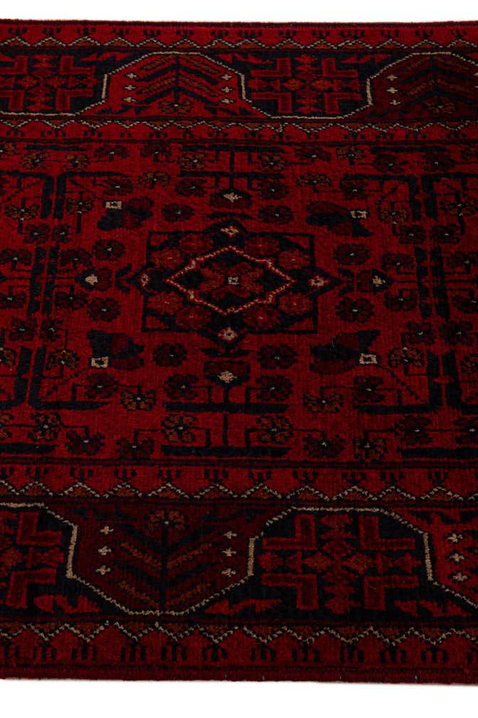2' 8 x 9' 5 Hand Knotted Khal Mohammadi Wool Runner Rug