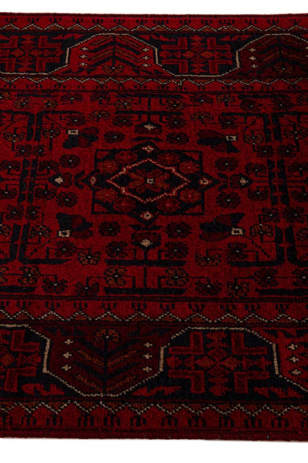 Detail image of 2' 8 x 9' 5 Hand Knotted Khal Mohammadi Wool Runner Rug