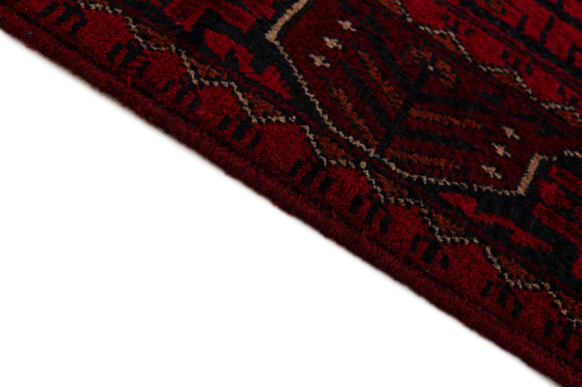 2' 8 x 9' 5 Hand Knotted Khal Mohammadi Wool Runner Rug