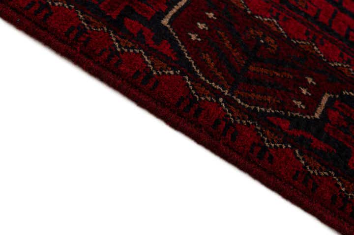 2' 8 x 9' 5 Hand Knotted Khal Mohammadi Wool Runner Rug