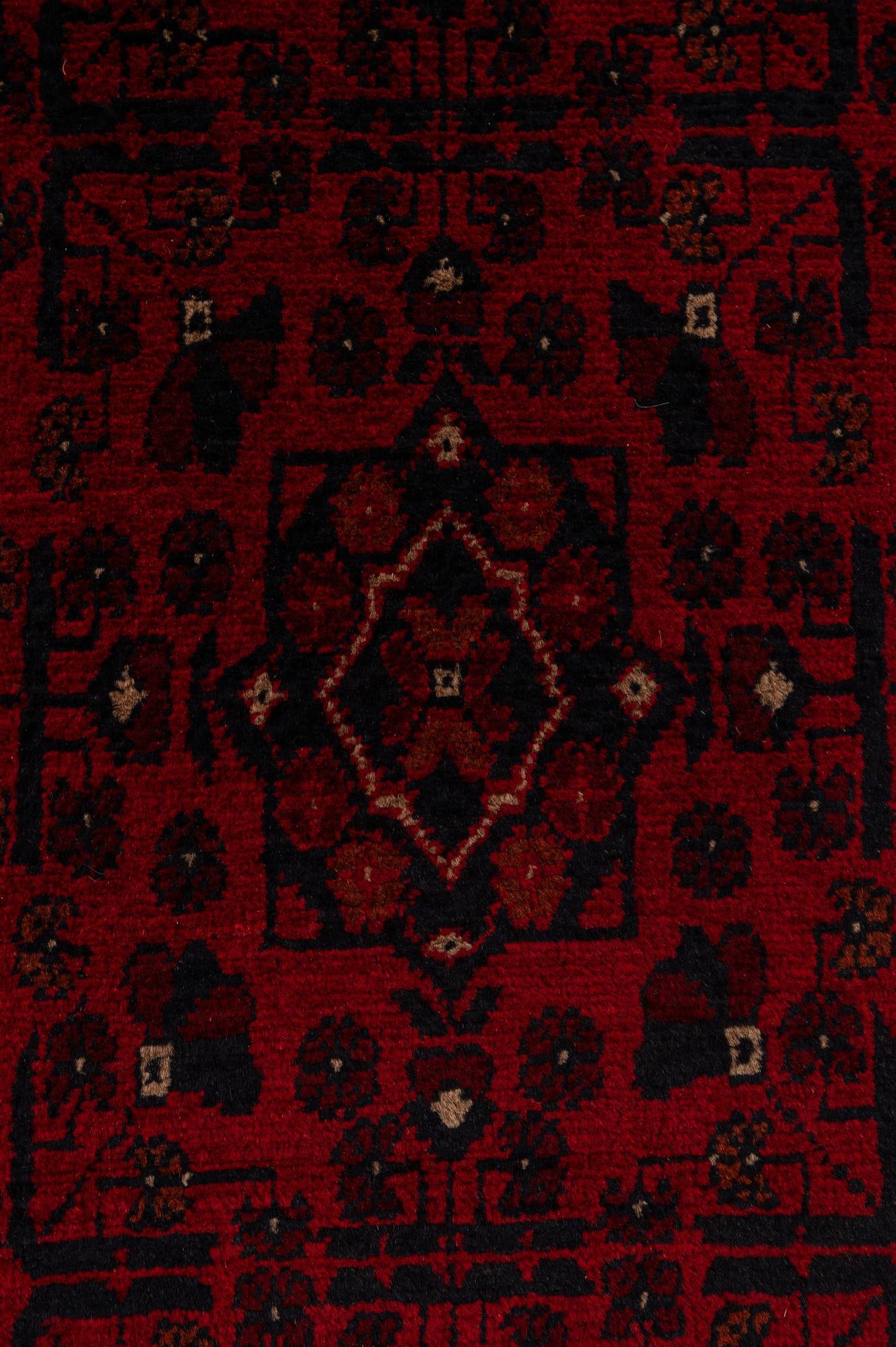 2' 8 x 9' 5 Hand Knotted Khal Mohammadi Wool Runner Rug
