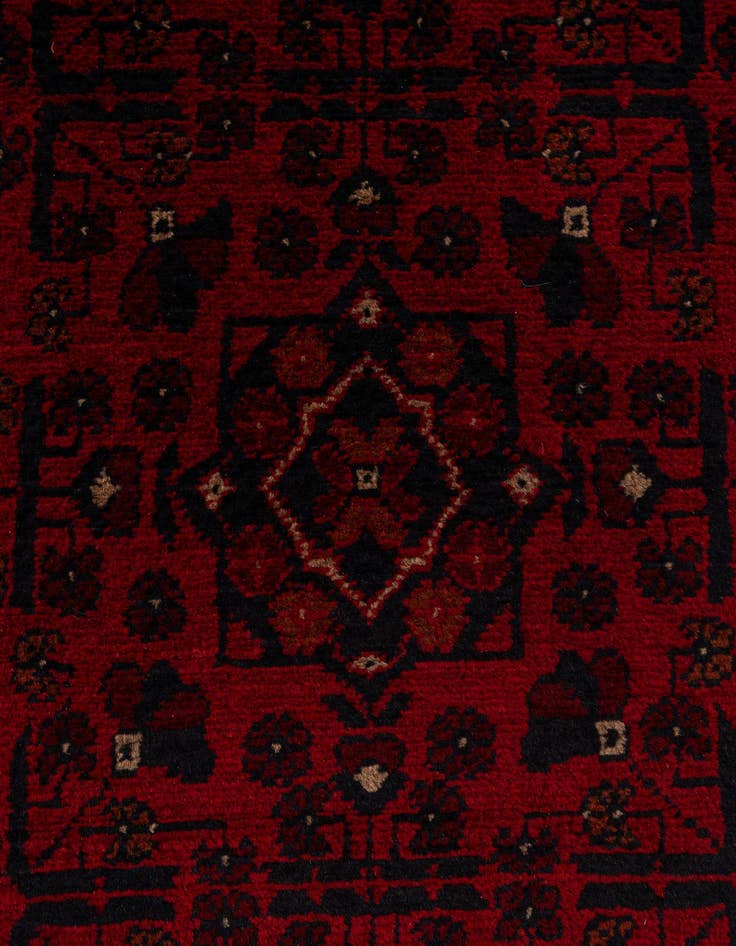 Detail image of 2' 8 x 9' 5  Hand Knotted Khal Mohammadi Wool Runner Rug