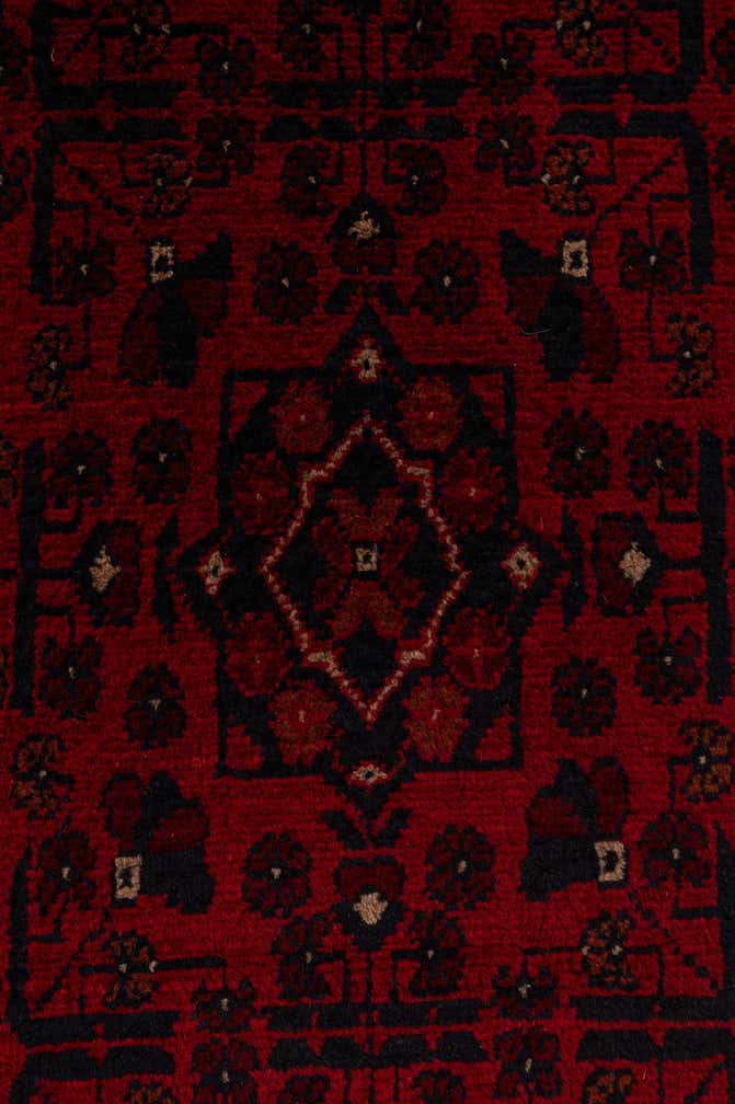 2' 8 x 9' 5 Hand Knotted Khal Mohammadi Wool Runner Rug