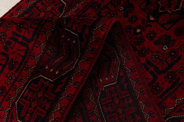 2' 8 x 9' 5 Hand Knotted Khal Mohammadi Wool Runner Rug
