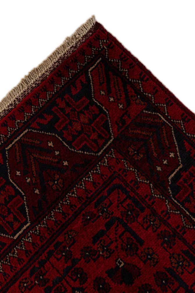 2' 8 x 9' 5 Hand Knotted Khal Mohammadi Wool Runner Rug