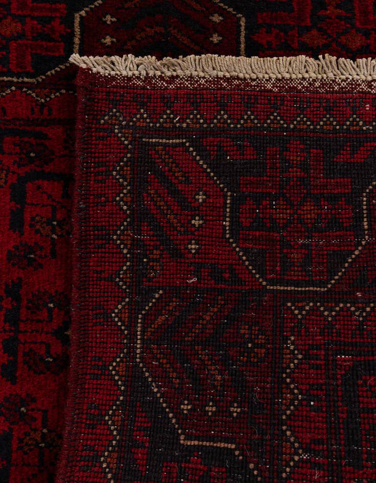 Detail image of 2' 8 x 9' 5  Hand Knotted Khal Mohammadi Wool Runner Rug