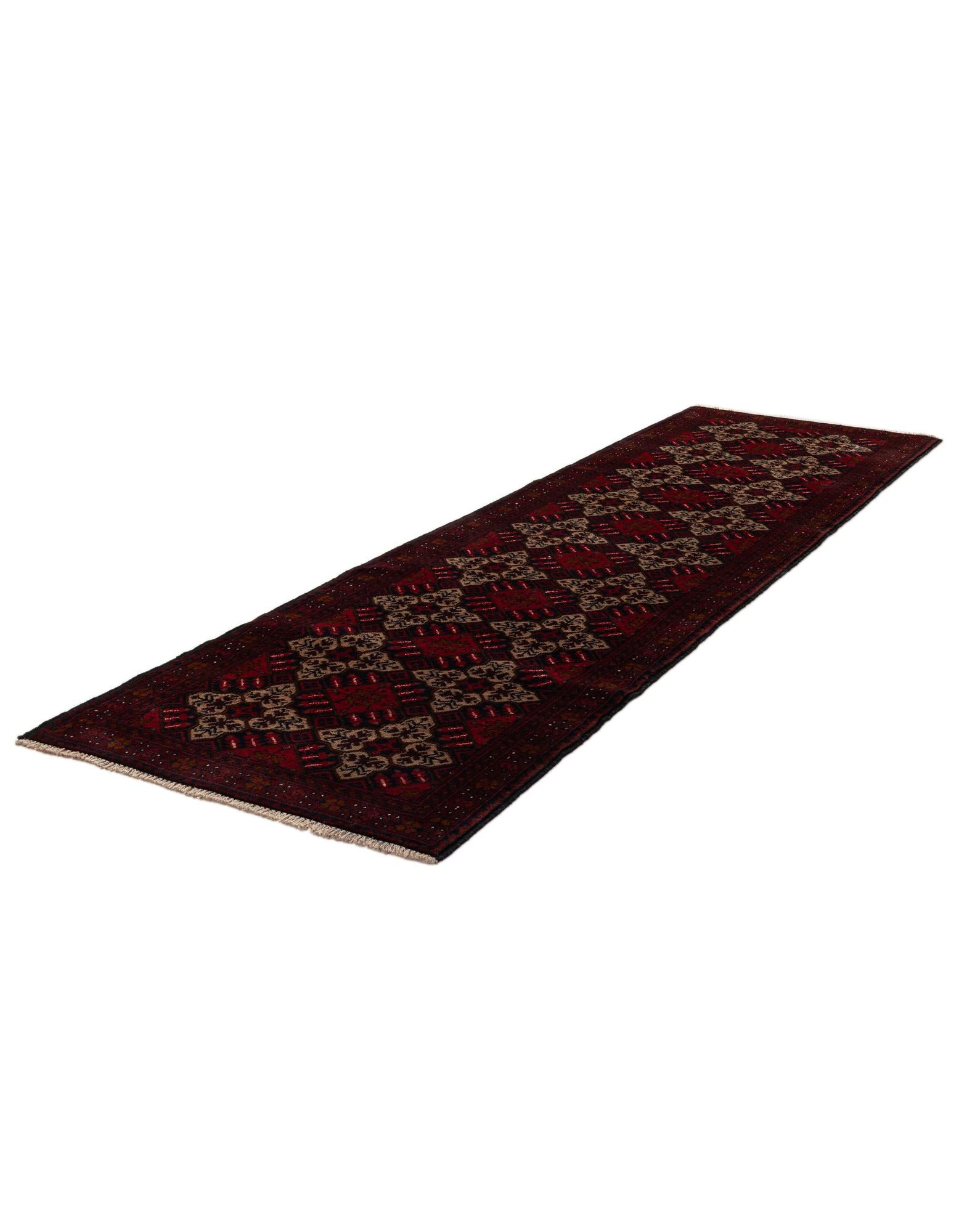 2' 9 x 9' 6 Hand Knotted Khal Mohammadi Wool Runner Rug