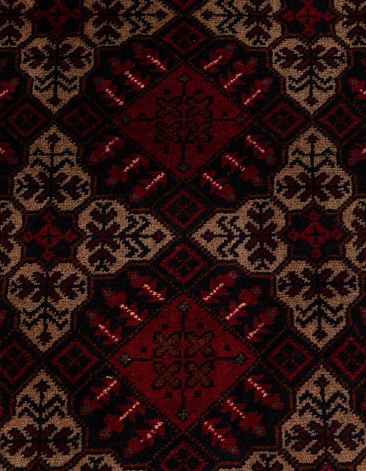 Detail image of 2' 9 x 9' 6  Hand Knotted Khal Mohammadi Wool Runner Rug