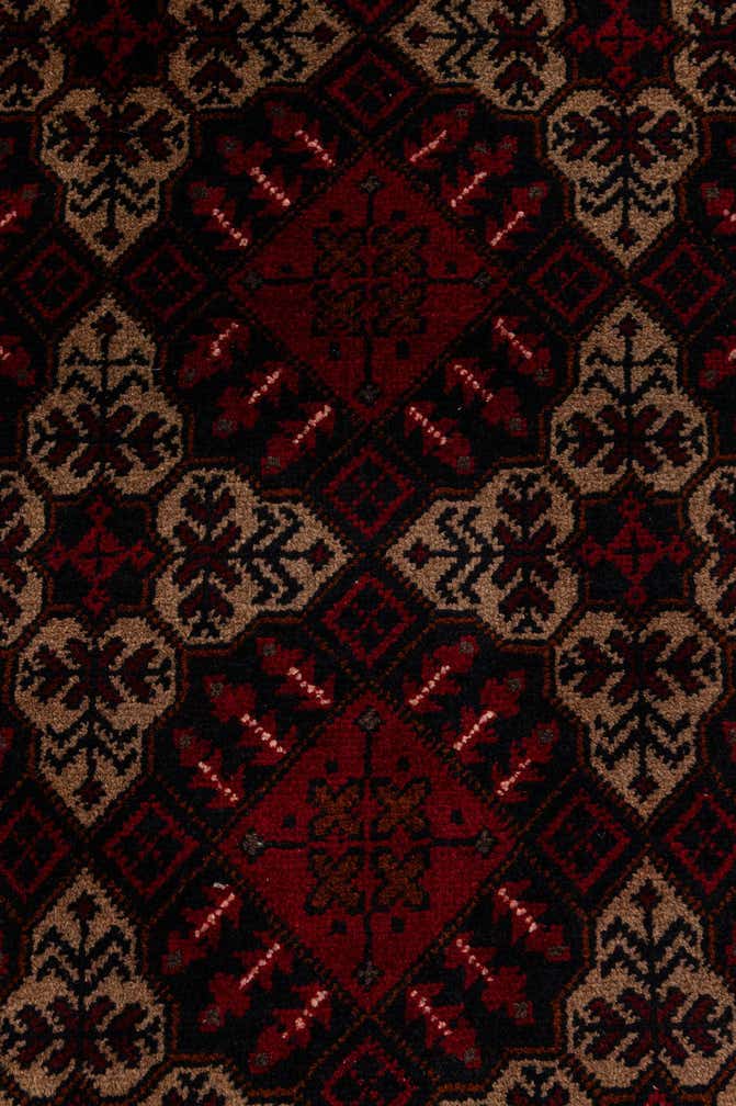 2' 9 x 9' 6 Hand Knotted Khal Mohammadi Wool Runner Rug