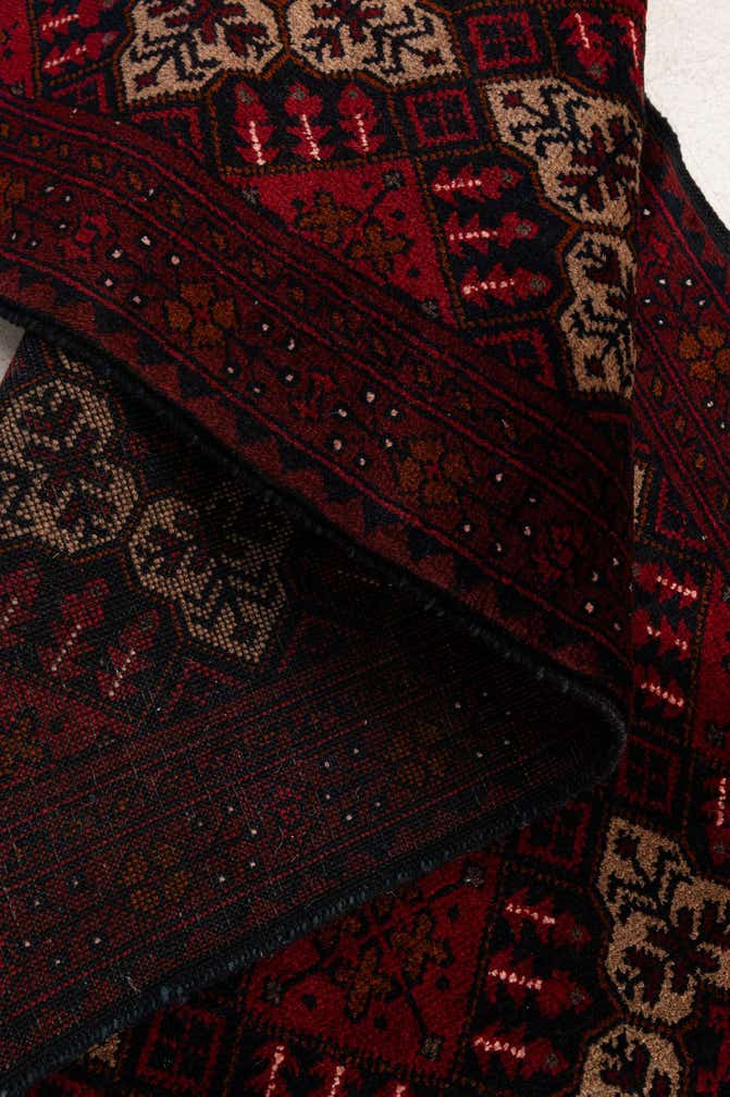 2' 9 x 9' 6 Hand Knotted Khal Mohammadi Wool Runner Rug
