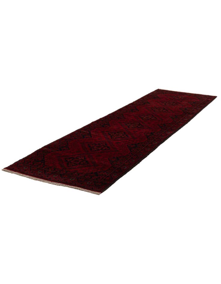 Detail image of 2' 8 x 9' 8  Hand Knotted Khal Mohammadi Wool Runner Rug