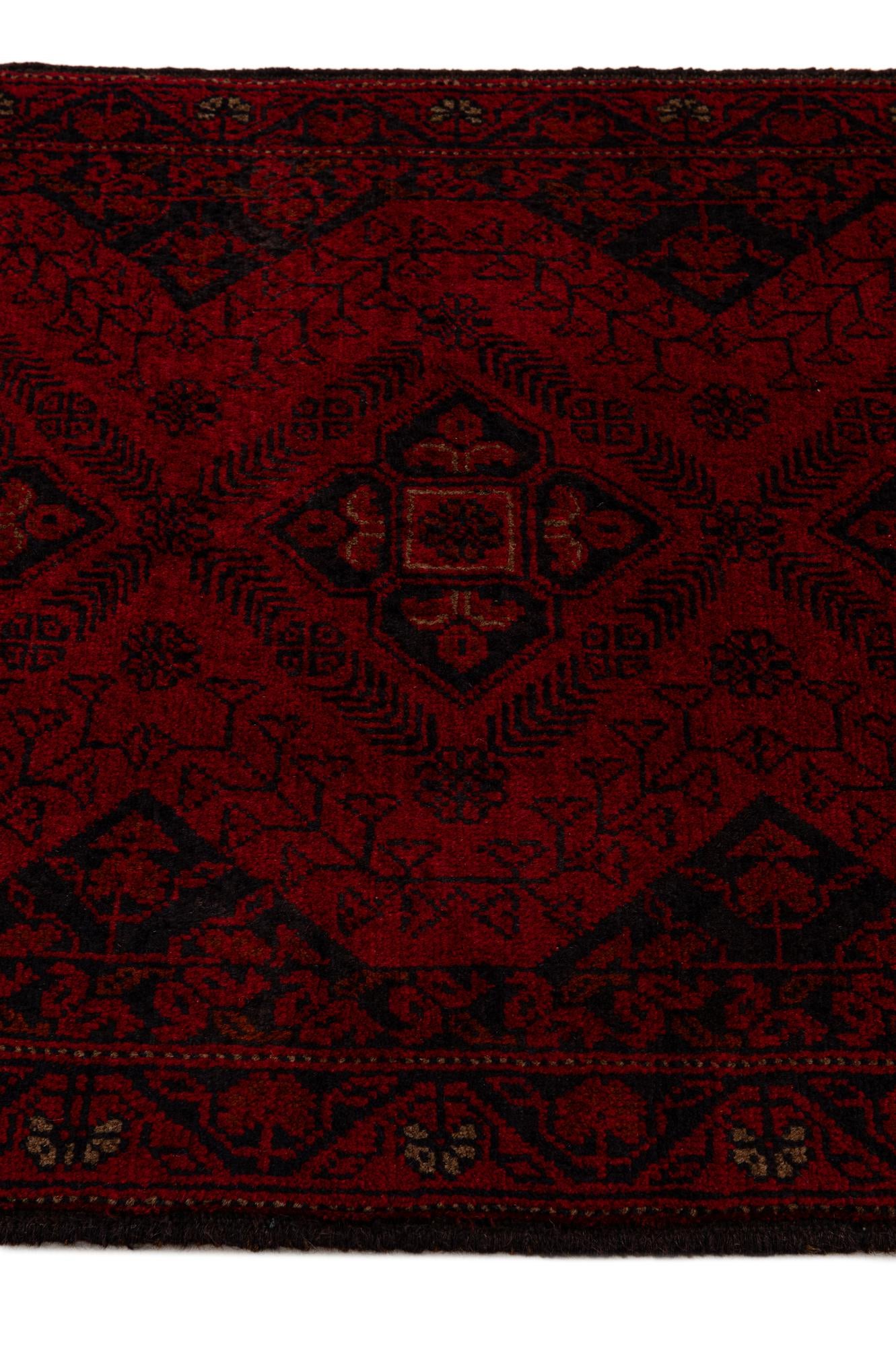 80cm x 295cm anudado a mano Khal Mohammadi Alfombra Lana Pasillera