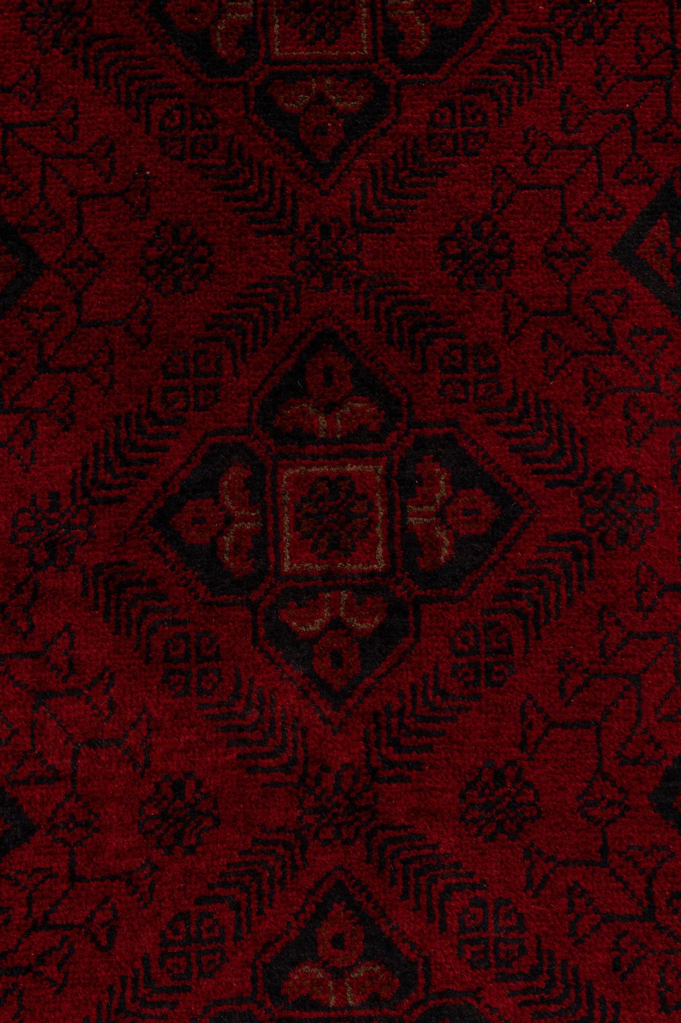 80cm x 295cm anudado a mano Khal Mohammadi Alfombra Lana Pasillera