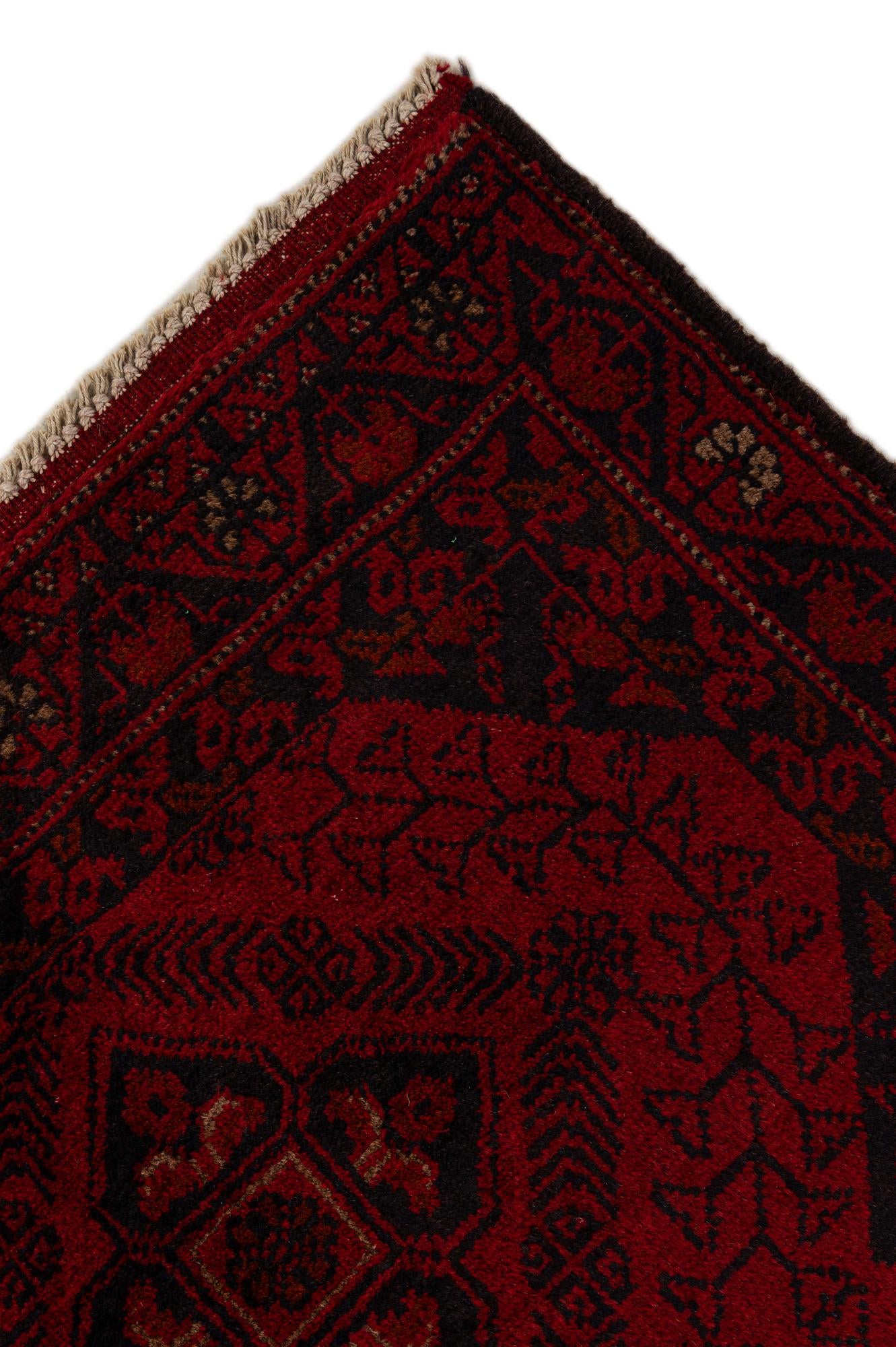 80cm x 295cm anudado a mano Khal Mohammadi Alfombra Lana Pasillera