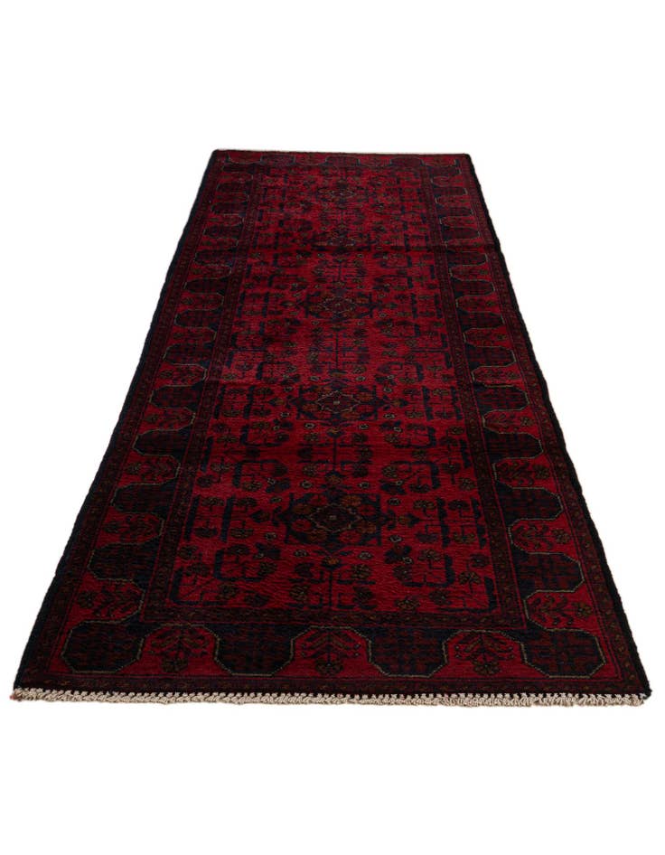 Detail image of 2' 8 x 9' 7  Hand Knotted Khal Mohammadi Wool Runner Rug