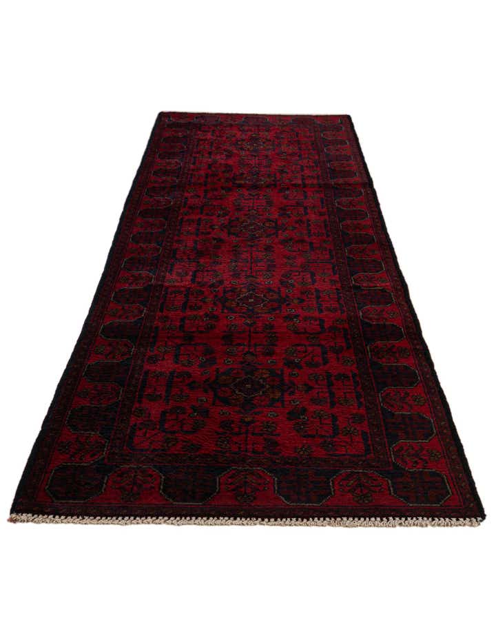 2' 8 x 9' 7 Hand Knotted Khal Mohammadi Wool Runner Rug