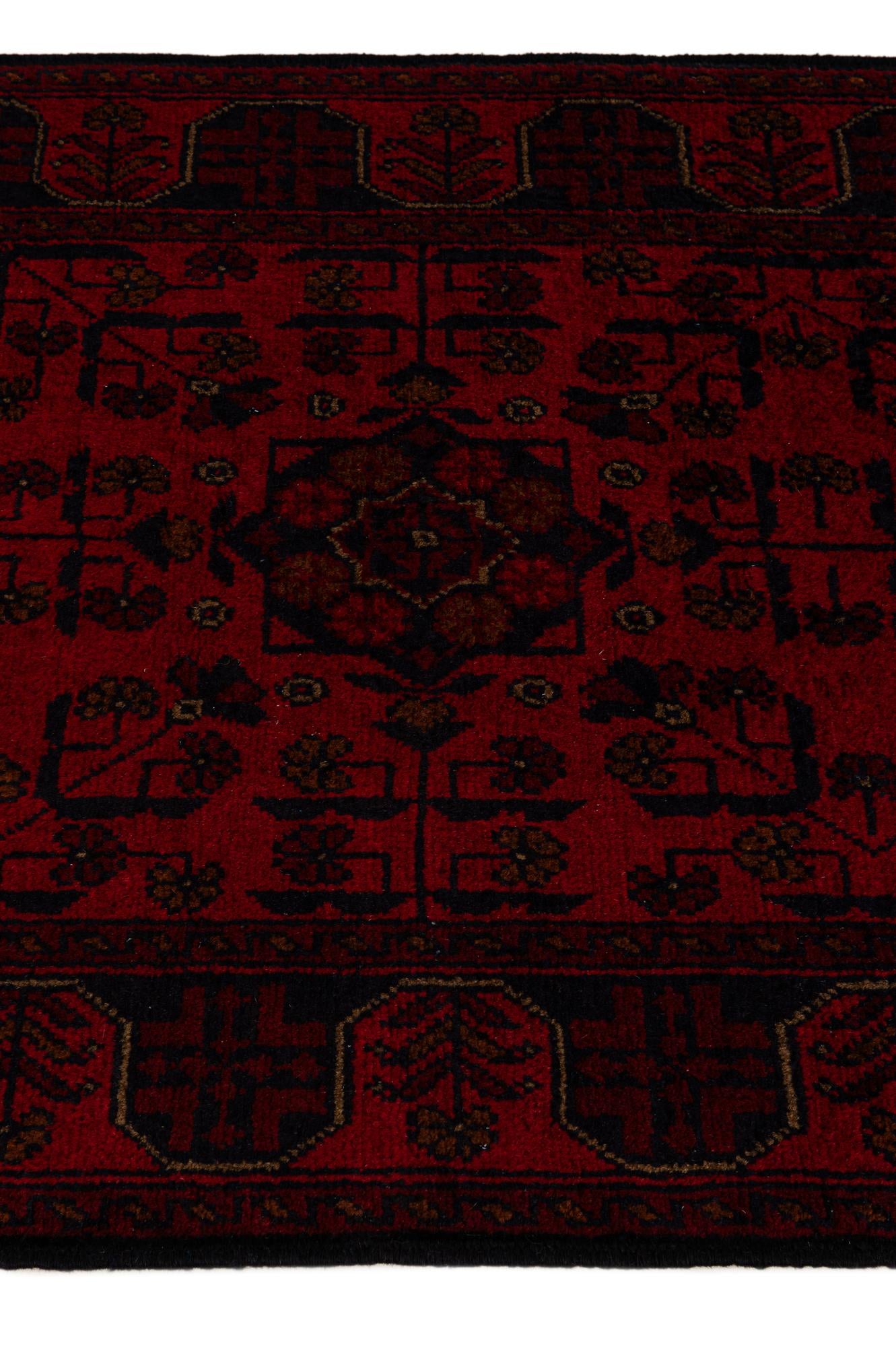 2' 8 x 9' 7 Hand Knotted Khal Mohammadi Wool Runner Rug