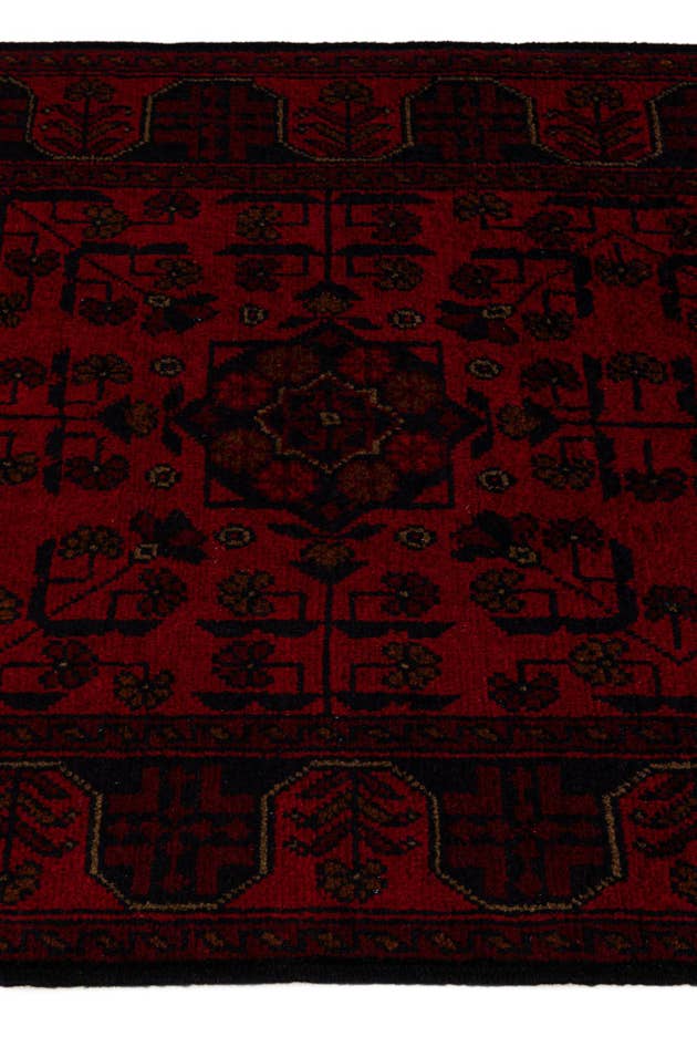 Detail image of 2' 8 x 9' 7 Hand Knotted Khal Mohammadi Wool Runner Rug