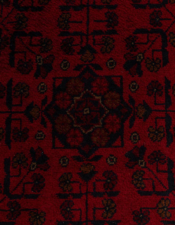 Detail image of 2' 8 x 9' 7  Hand Knotted Khal Mohammadi Wool Runner Rug