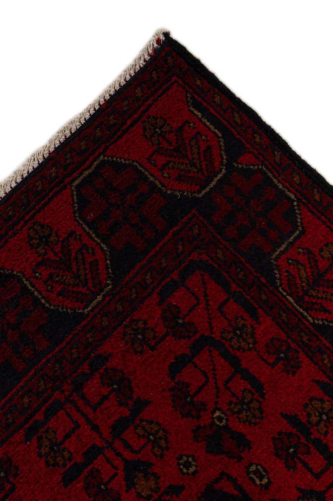 2' 8 x 9' 7 Hand Knotted Khal Mohammadi Wool Runner Rug