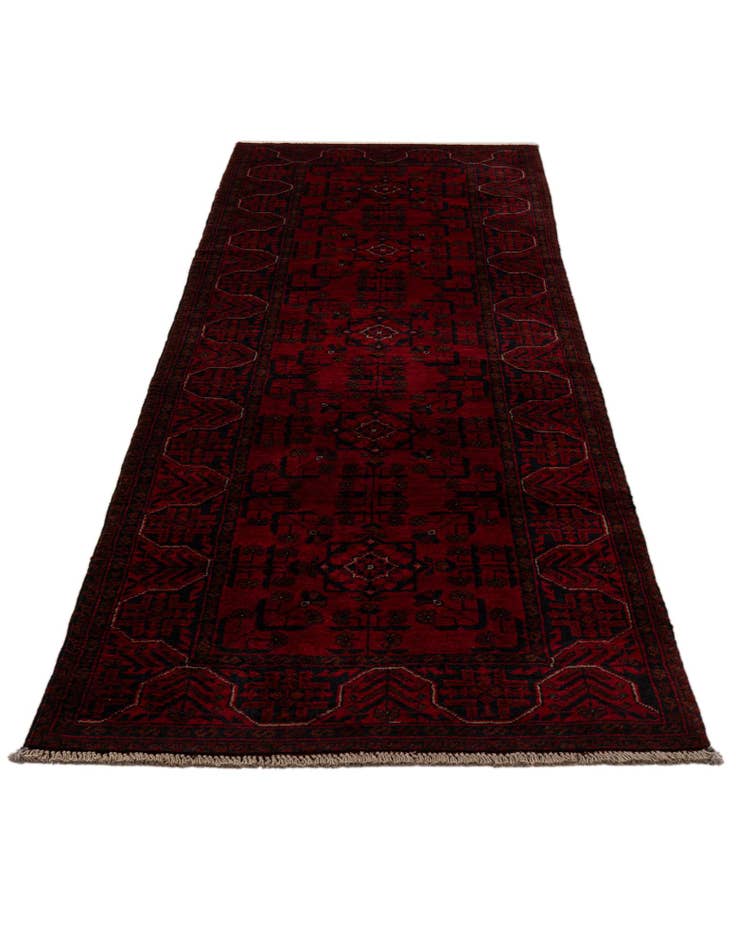 Detail image of 2' 7 x 9' 5  Hand Knotted Khal Mohammadi Wool Runner Rug