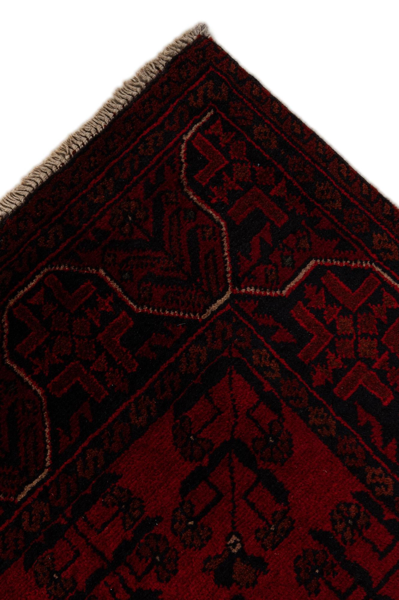 2' 7 x 9' 5 Hand Knotted Khal Mohammadi Wool Runner Rug
