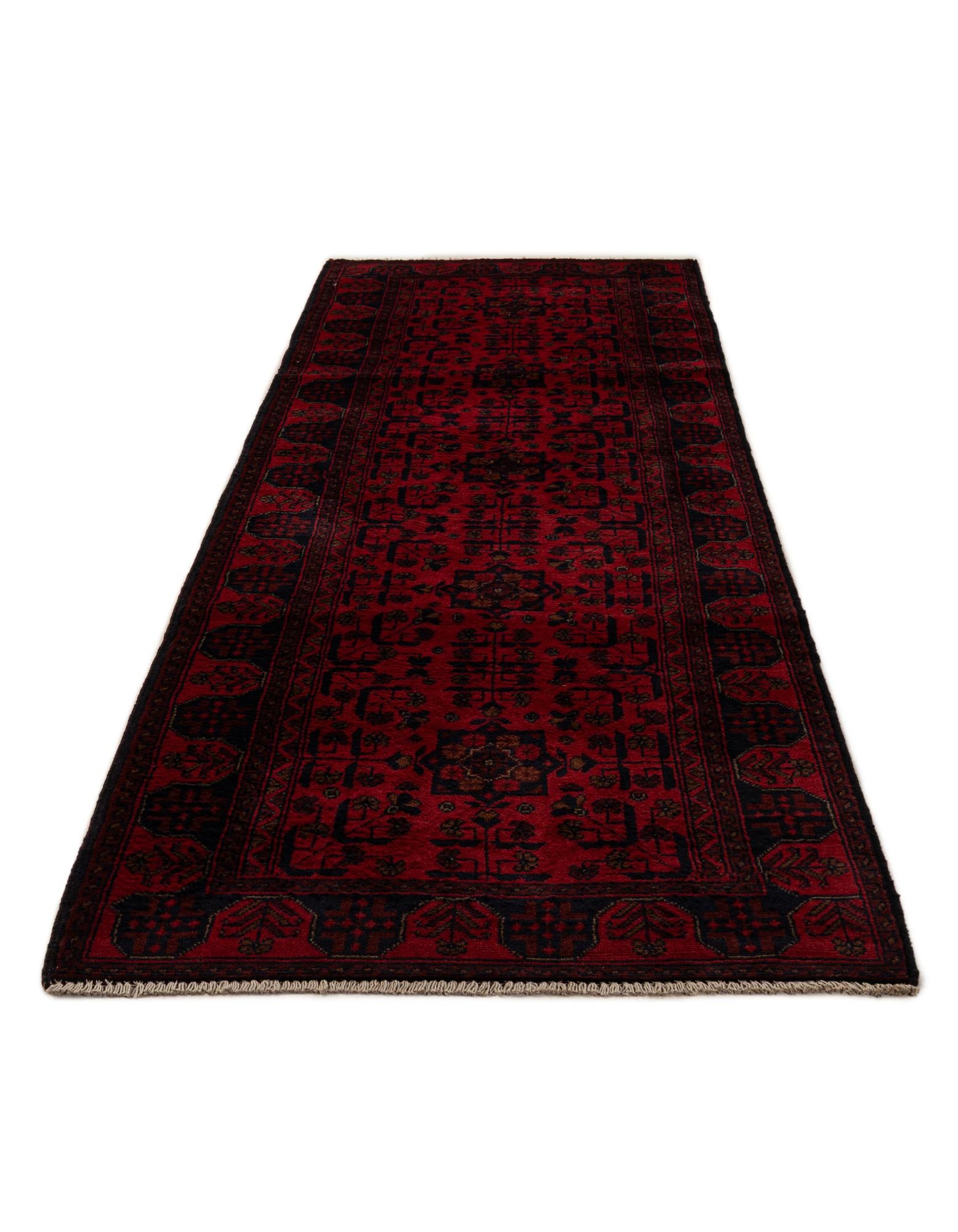 2' 8 x 9' 8 Hand Knotted Khal Mohammadi Wool Runner Rug