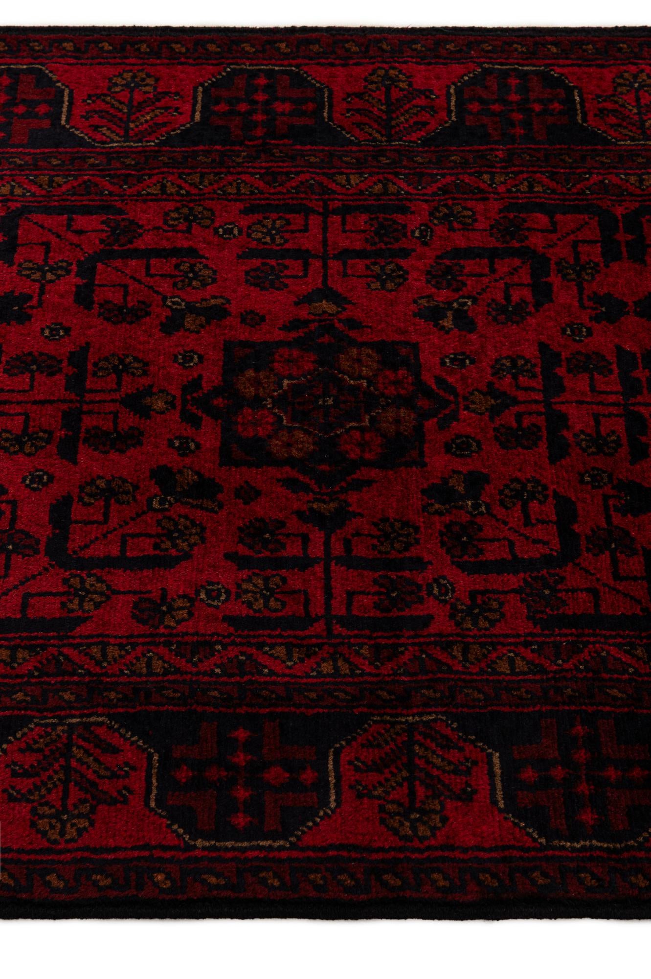 2' 8 x 9' 8 Hand Knotted Khal Mohammadi Wool Runner Rug