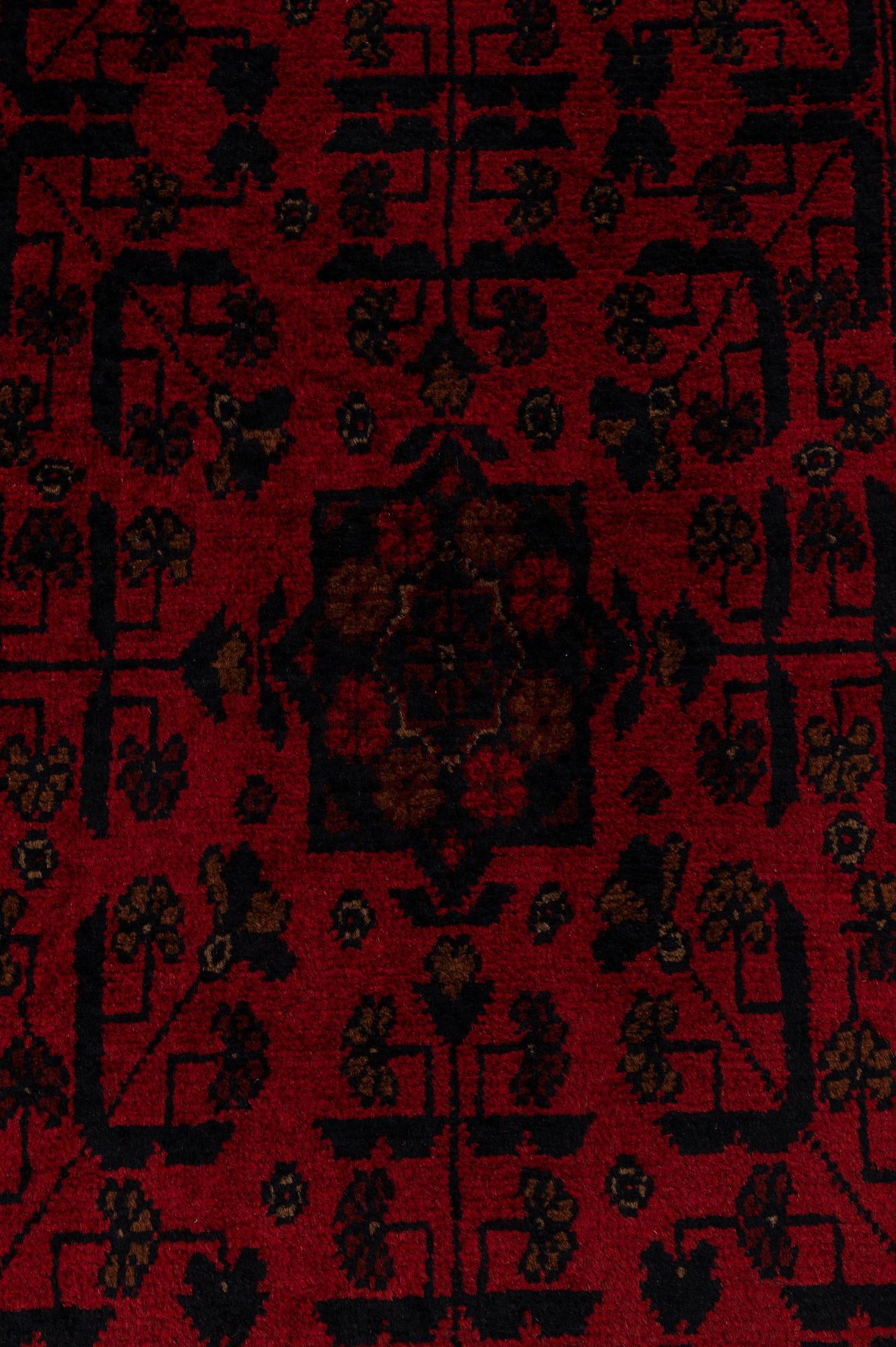 2' 8 x 9' 8 Hand Knotted Khal Mohammadi Wool Runner Rug
