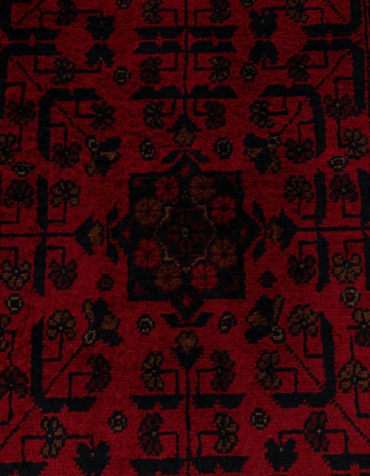 Detail image of 2' 8 x 9' 8  Hand Knotted Khal Mohammadi Wool Runner Rug