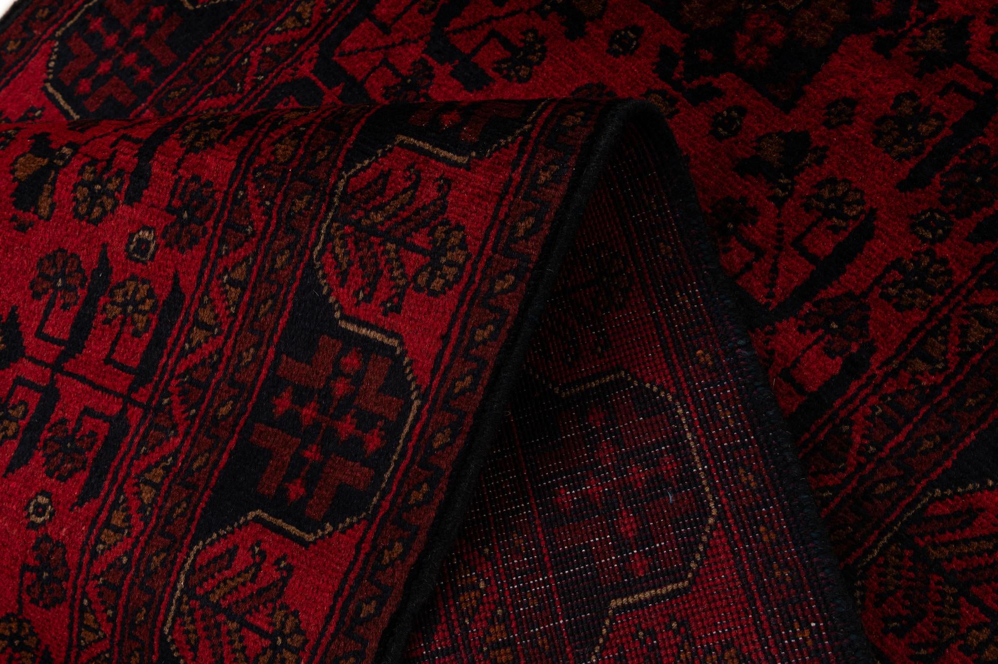 2' 8 x 9' 8 Hand Knotted Khal Mohammadi Wool Runner Rug