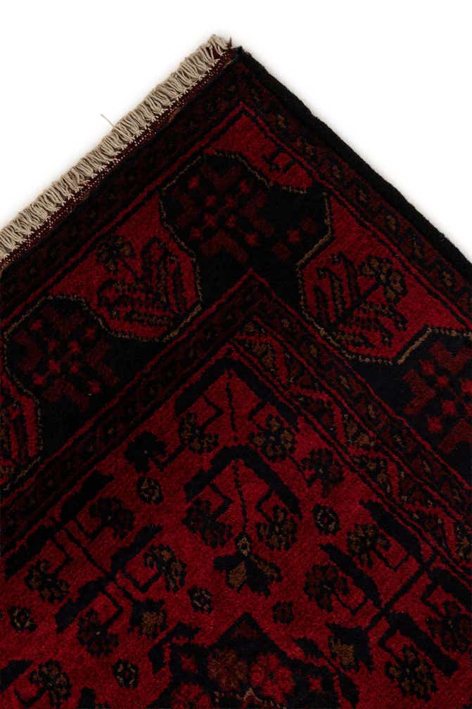 2' 8 x 9' 8 Hand Knotted Khal Mohammadi Wool Runner Rug