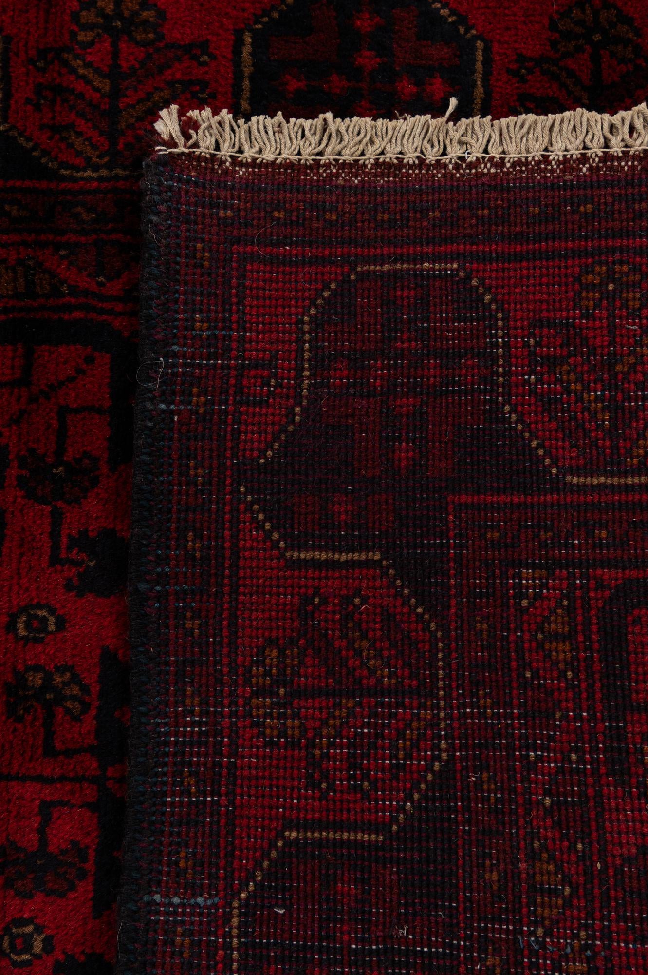 2' 8 x 9' 8 Hand Knotted Khal Mohammadi Wool Runner Rug